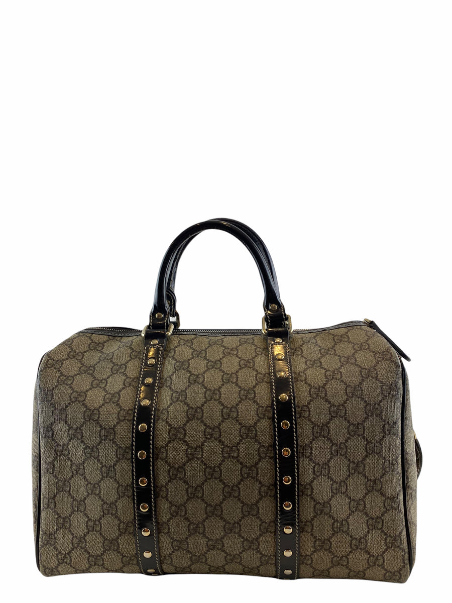 Gucci Monogram Coated Canvas Limited Edition “hearts Of Joy Boston Gg 