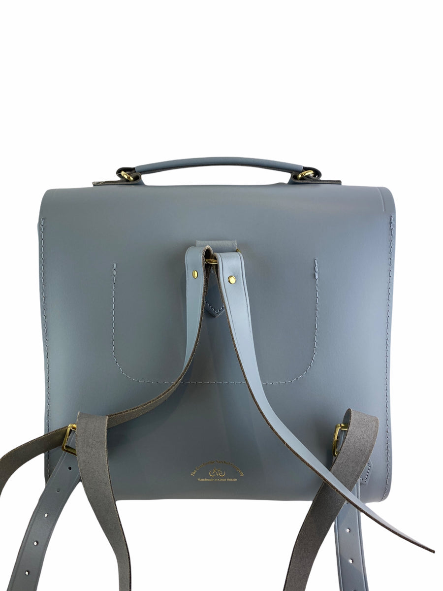 Cambridge Satchel Co Baby Blue Leather Satchel Backpack Siopaella Designer Exchange