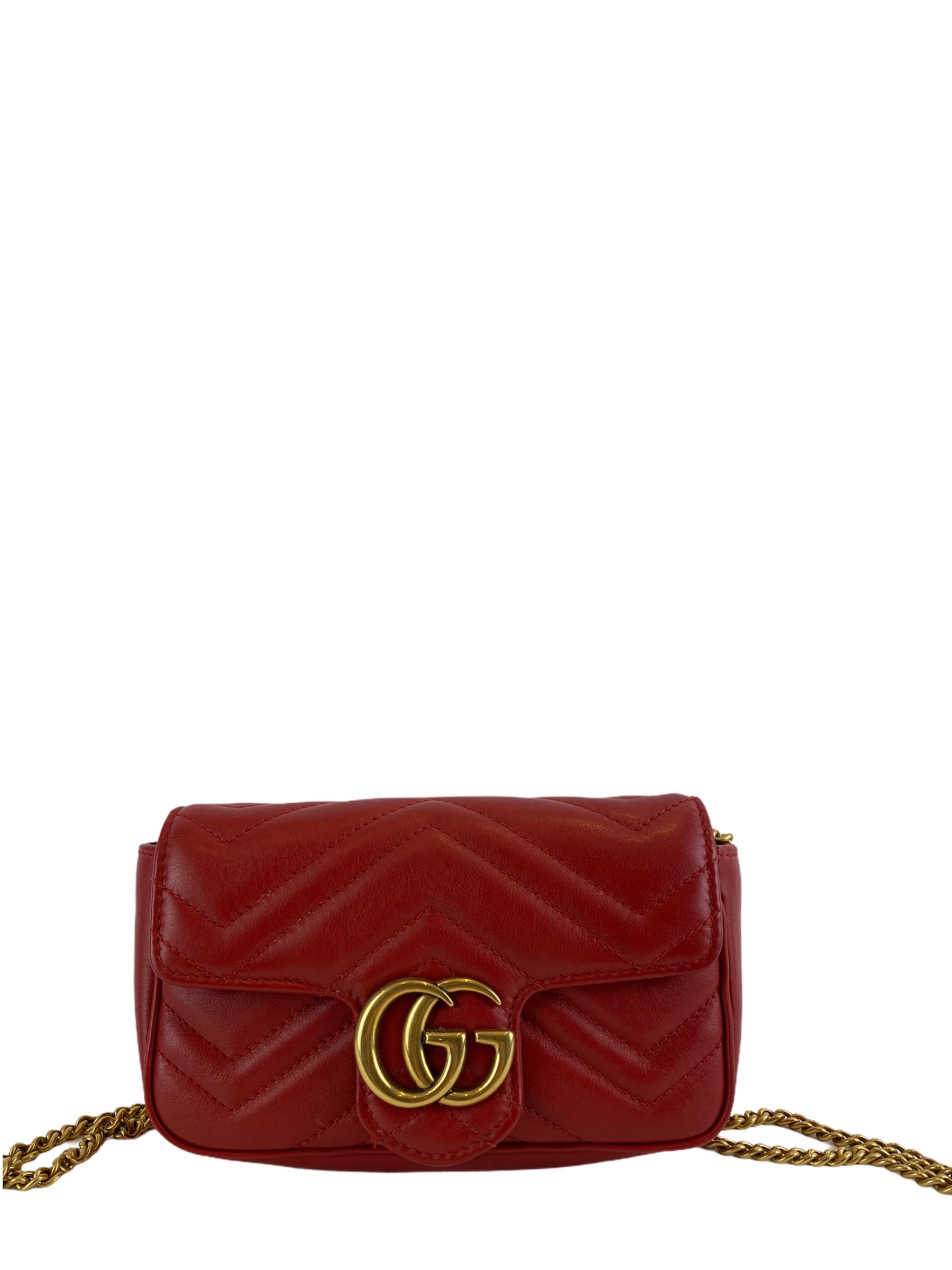 Gucci mini marmont red sale