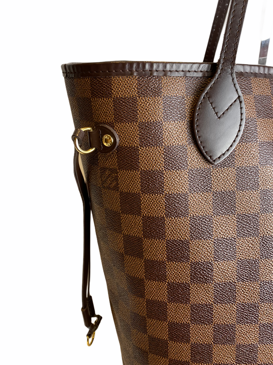 LV neverfull MM damier 2012 ( ada hot stamp ) db + receipt