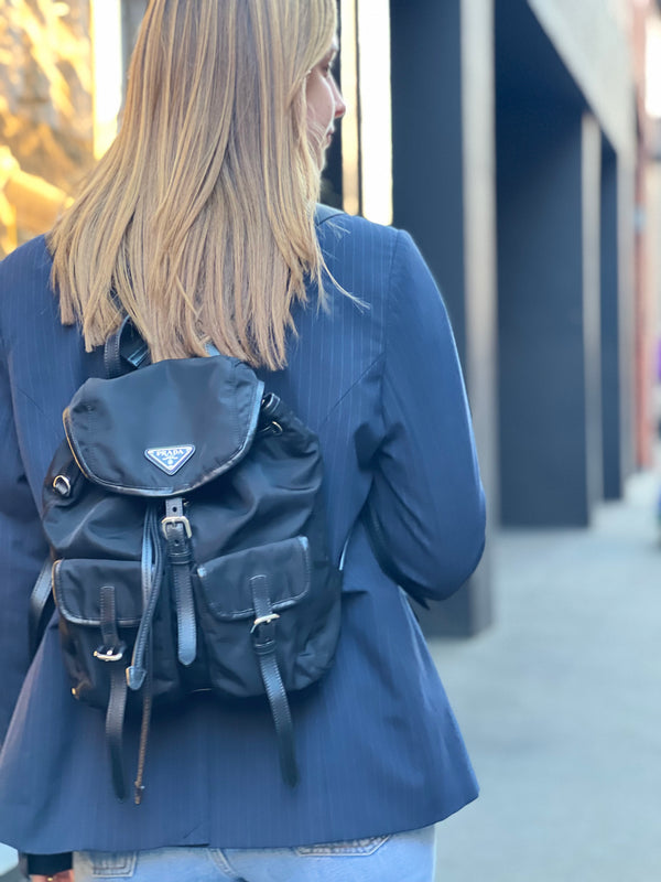 Prada Black Small Re-nylon Backpack