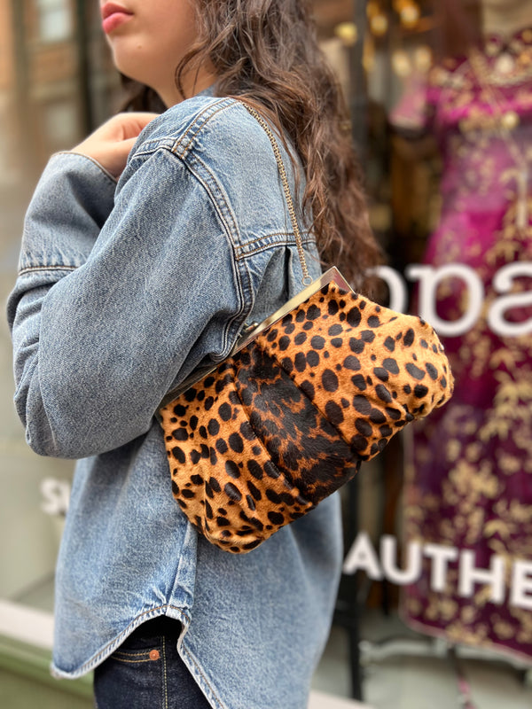 Christian Louboutin Leopard Print Clutch