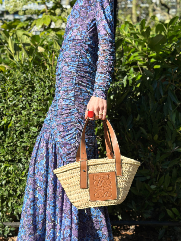 Loewe Straw Small Tote  Handbag