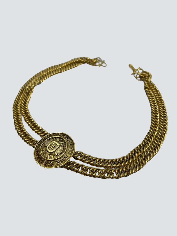 Chanel Goldtone Choker Necklace