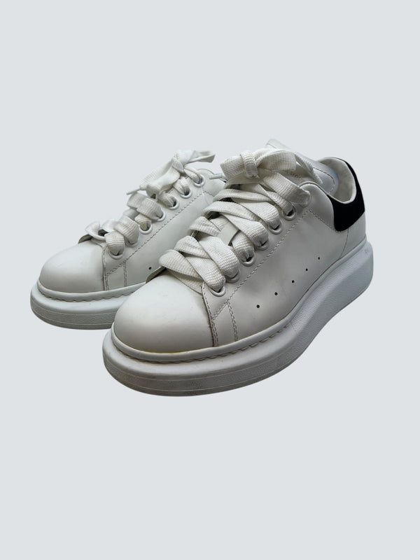 Alexander McQueen White Leather Sneakers - Size EU 37