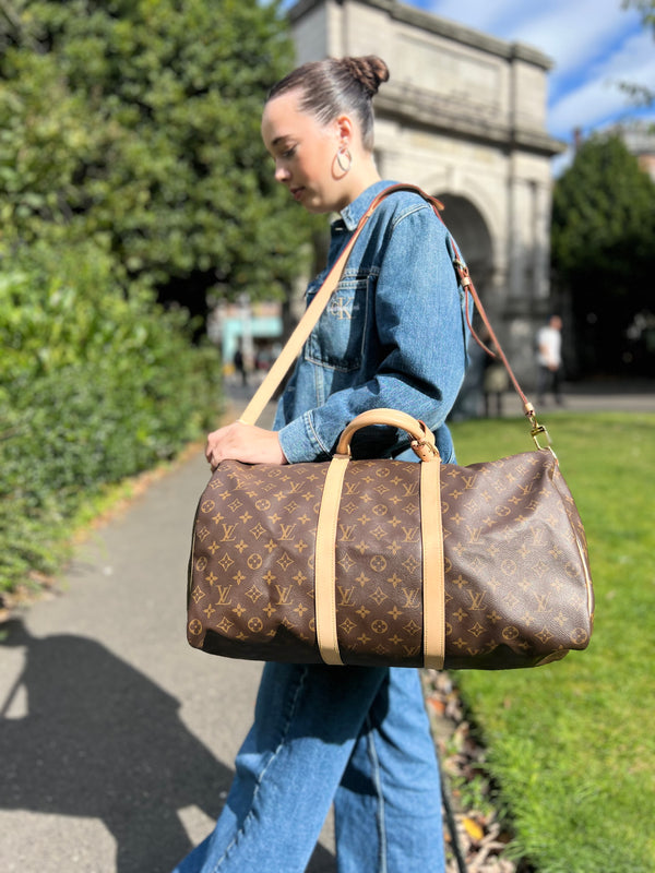 Louis Vuitton Monogram Canvas Keepall 50 Luggage