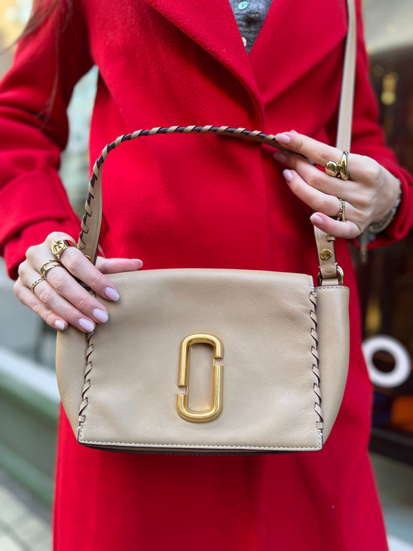 Marc Jacobs Beige Saddle Shoulder Bag