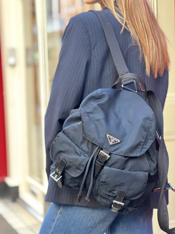 Prada Navy Backpack