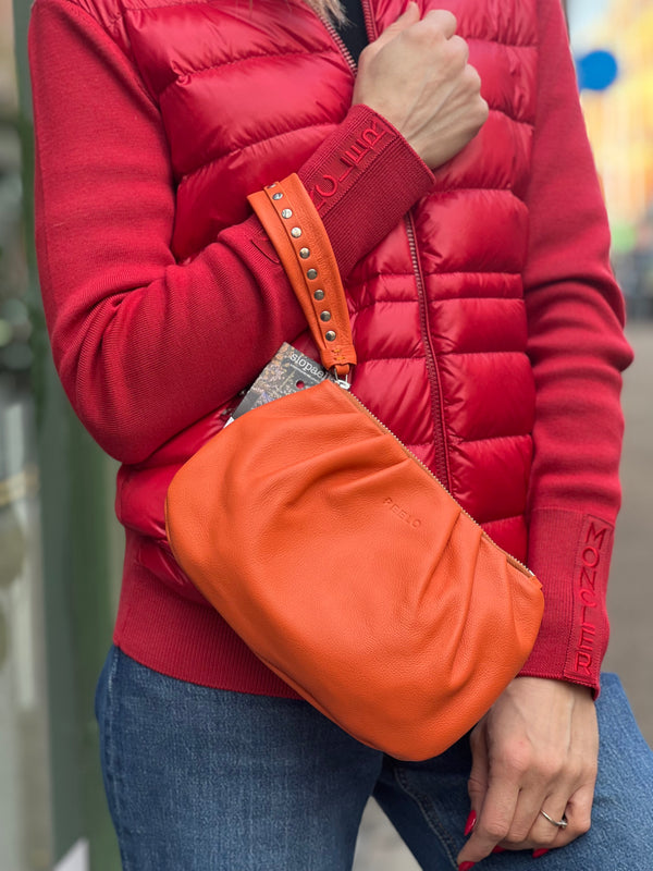 Peelo Orange Clutch