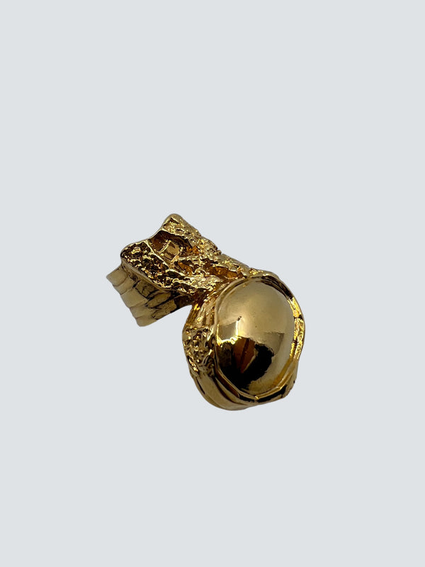 Saint Laurent Gold Arty Ring Size 6