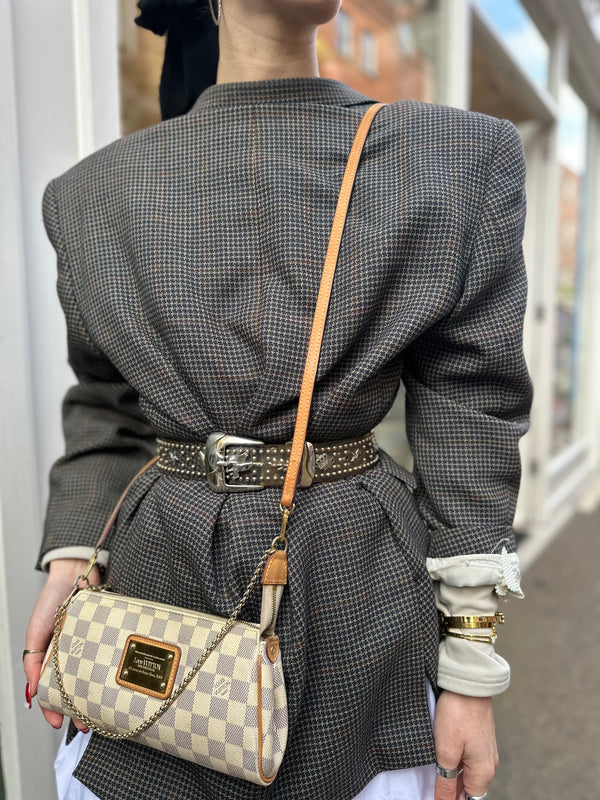 Louis Vuitton Damier Azur Canvas "Eva" Crossbody