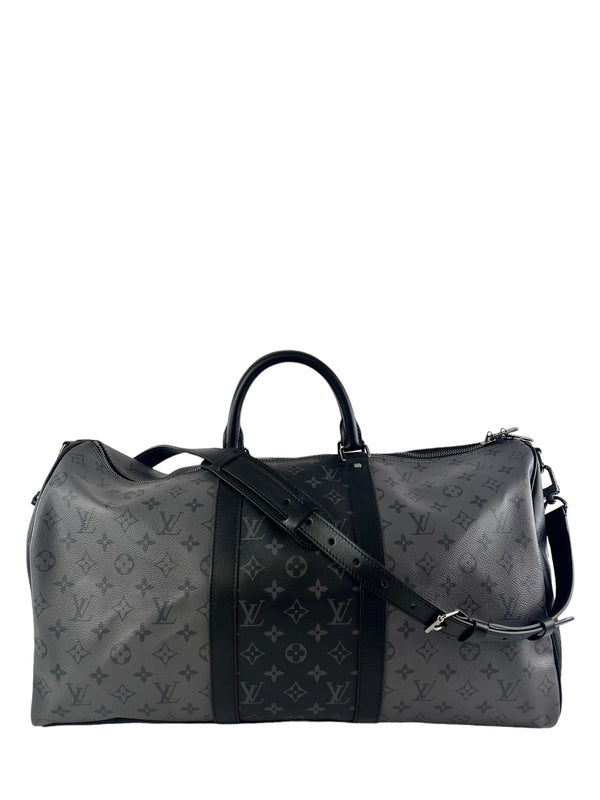 Louis Vuitton Reverse Monogram Eclipse Canvas Keepall 50 Luggage