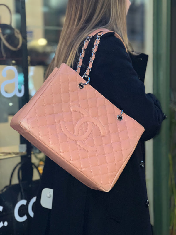 Chanel Dusty Pink Caviar Leather GST