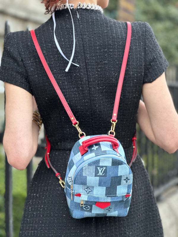 Louis Vuitton Denim Palm Spring Mini Backpack