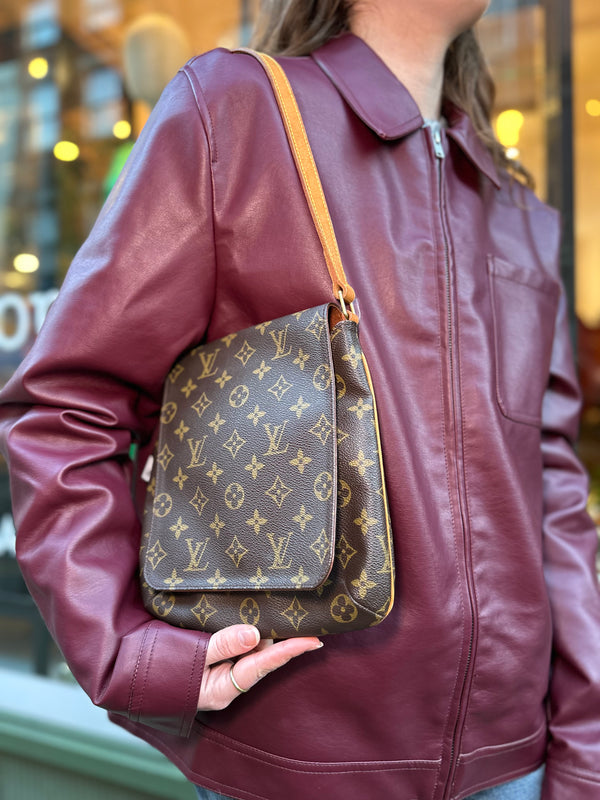 Louis Vuitton Monogram Canvas "Musette" Shoulder Bag