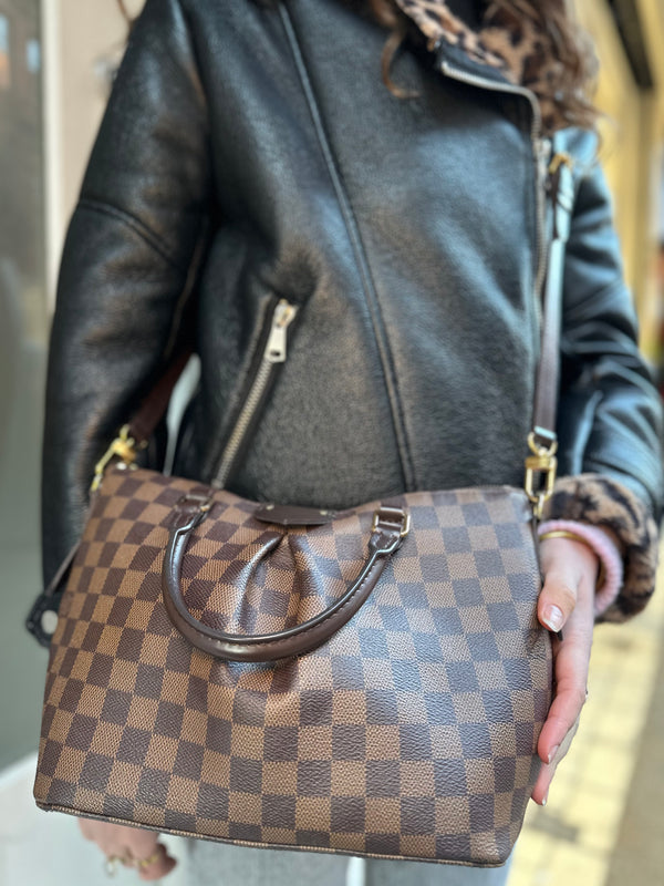 Louis Vuitton Damier Ebene Canvas "Siene" Tote