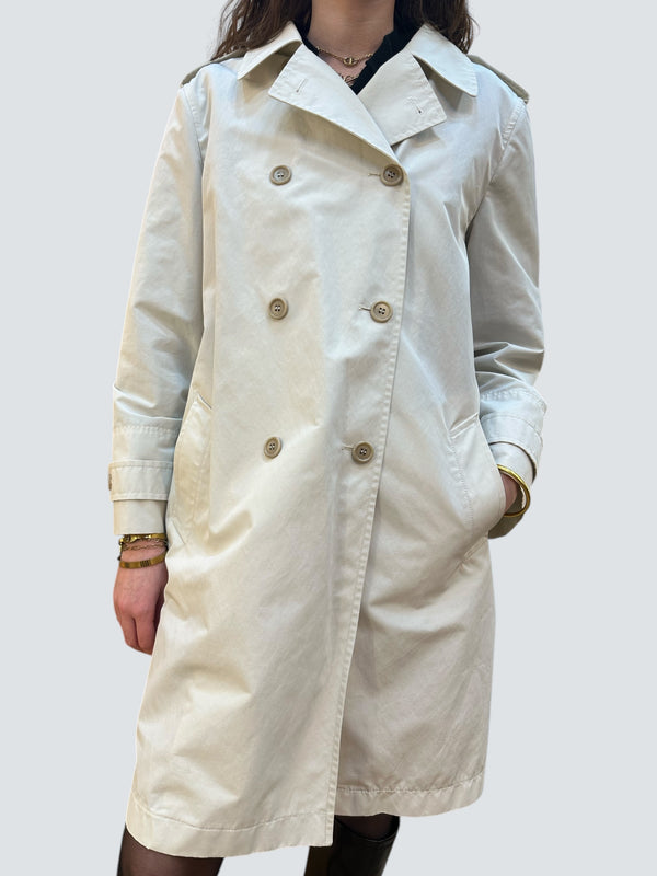 Prada Cream Trench Coat - Size 48