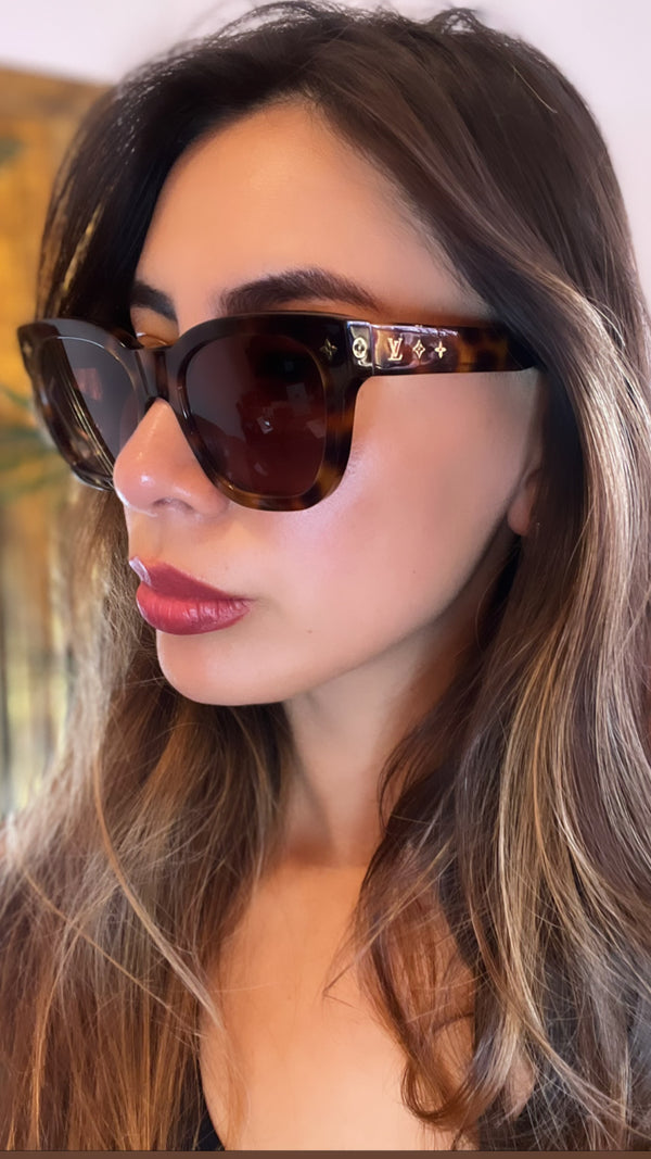 Louis Vuitton Tortoise Shell "My Monogram" Square Sunglasses