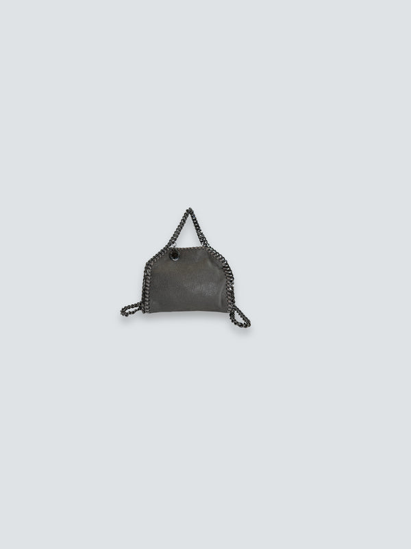 Stella McCartney Grey Tiny Faux Suede Falabella Crossbody