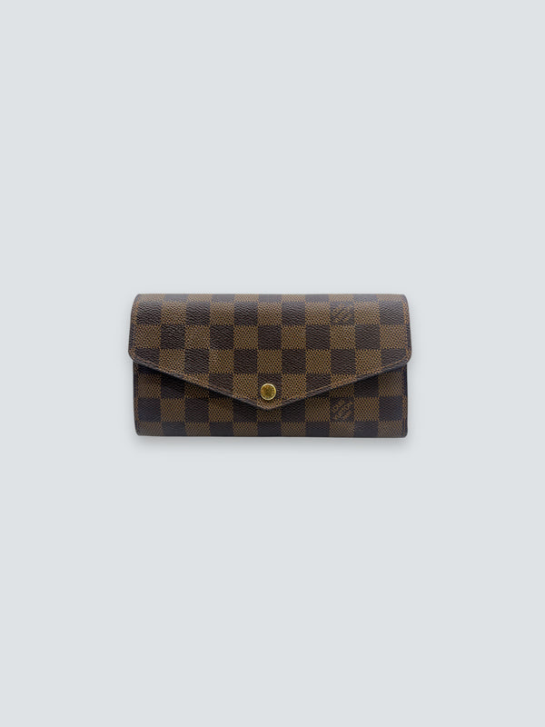 Louis Vuitton Damier Ebene Canvas "Sarah" Wallet