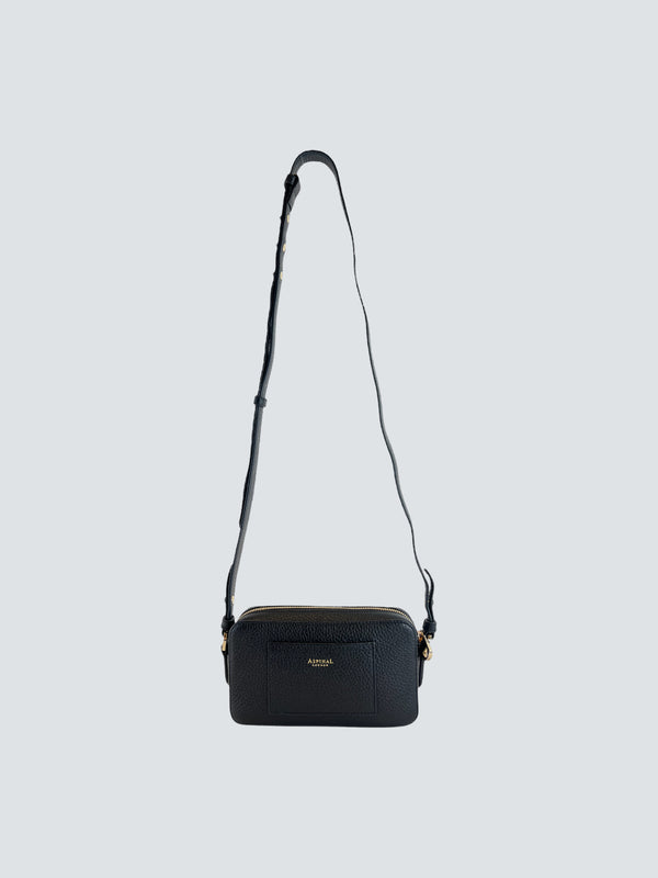 Aspinal of London Black Leather Crossbody Handbag