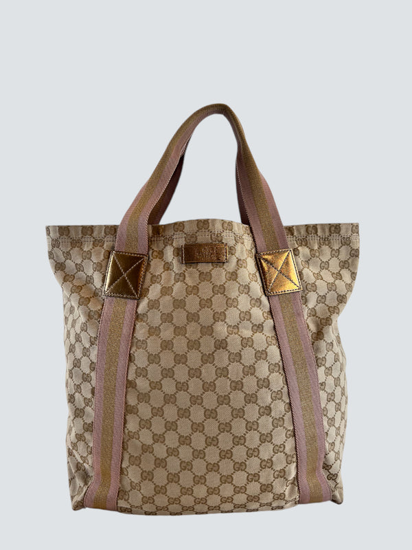 Gucci Monogram Canvas Tote