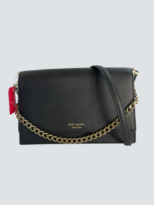 Kate Spade Black Leather Shoulder Bag