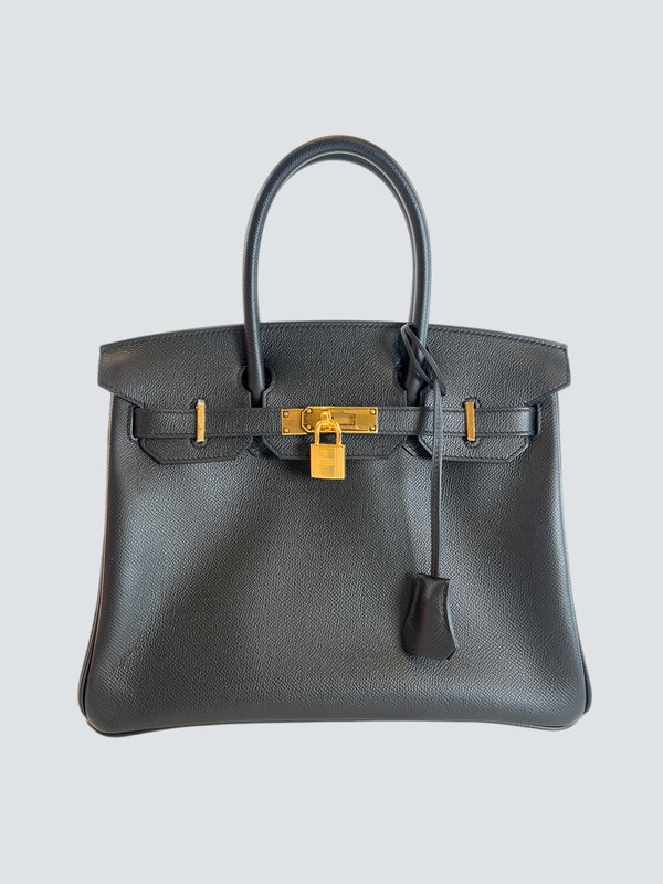 Hermès Black Epsom Leather Birkin 30