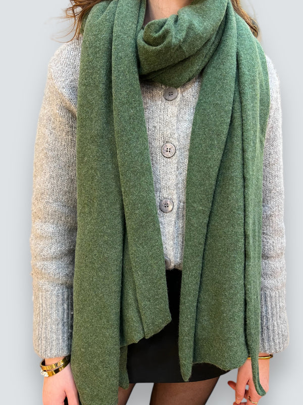 Rolex Green Cashmere Scarf