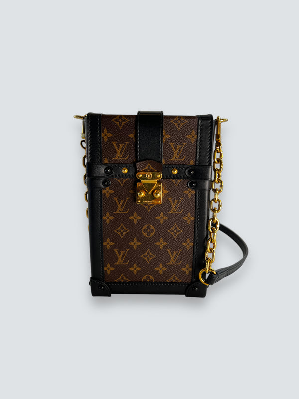 Louis Vuitton Monogram Canvas & Leather Vertical Trunk Crossbody