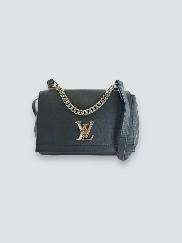 Louis Vuitton Black Leather “Lockme” Crossbody