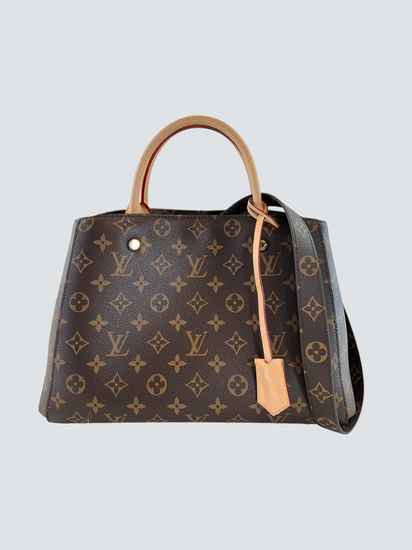 Louis Vuitton Monogram Canvas & Leather "Montaigne" Tote