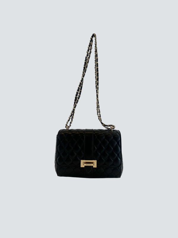 Aspinal of London Black Leather Lottie Handbag