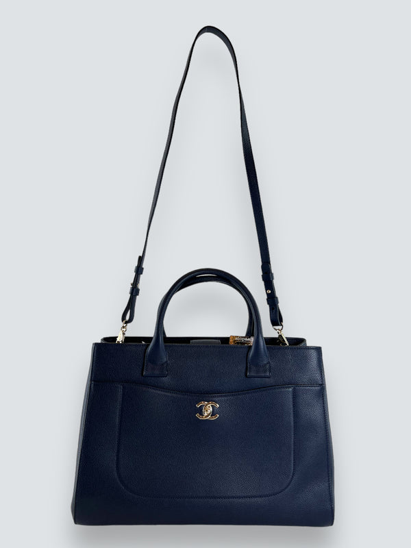 Chanel Navy Neo Executive Tote