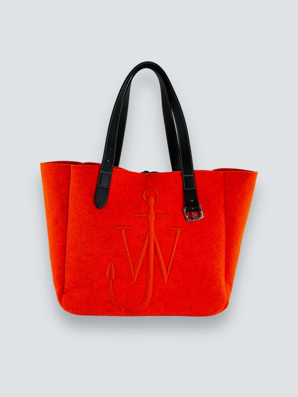 JW Anderson Orange Fabric "Anchor" Tote