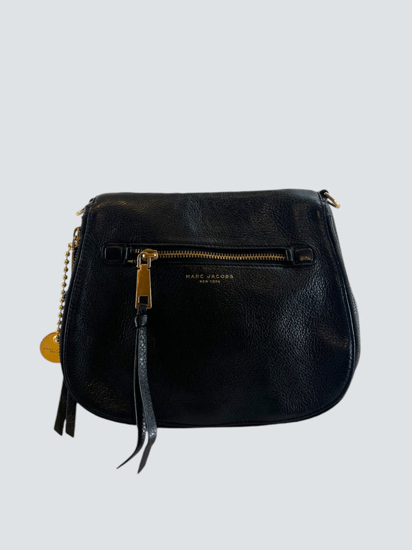 Marc Jacobs Black Leather Recruit Crossbody