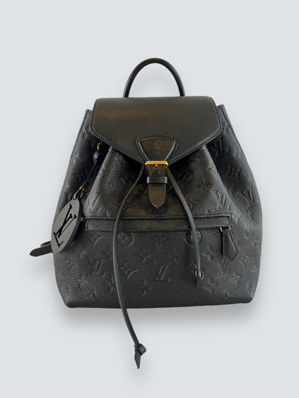 Louis Vuitton Black Empreinte Leather Montsouris Backpack