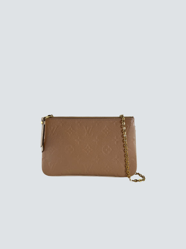 Louis Vuitton Two-Tone Cream Empriente Leather Crossbody Pochette