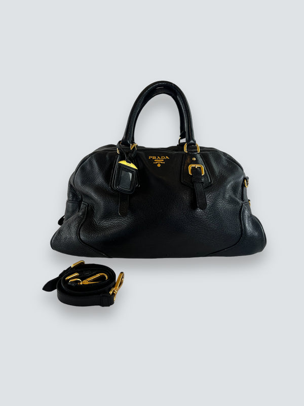 Prada Black Leather Tote