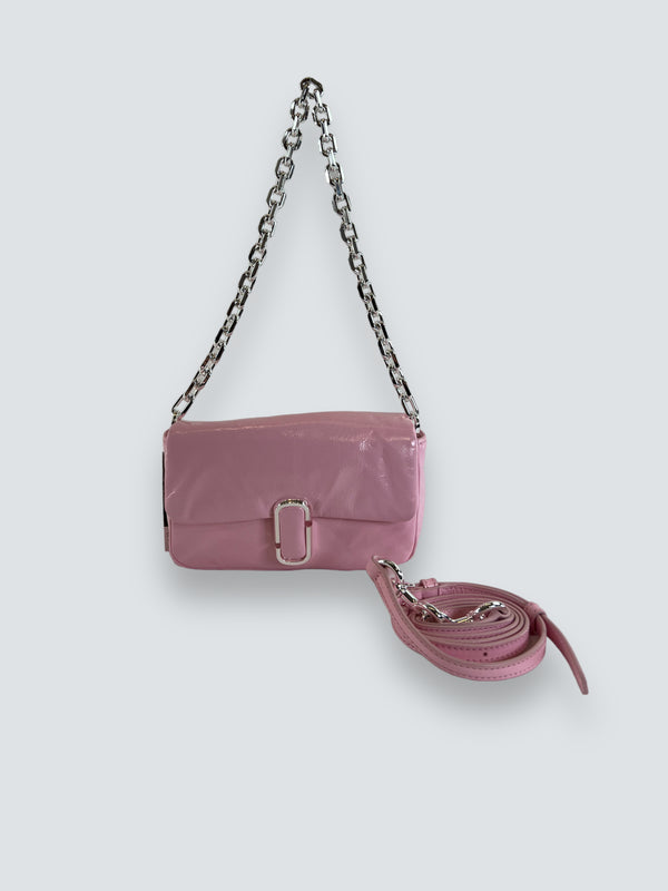 Marc Jacobs Pink Leather "The J Mini" Crossbody