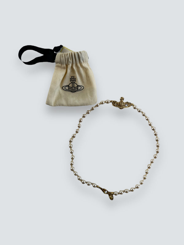 Vivienne Westwood Mini Bas Relief Pearl Necklace