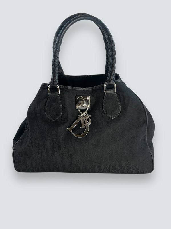 Christian Dior Black Canvas Tote