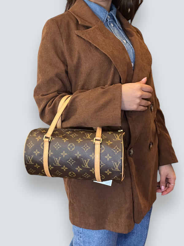 Louis Vuitton Monogram Canvas "Papillon" Barrell Tote