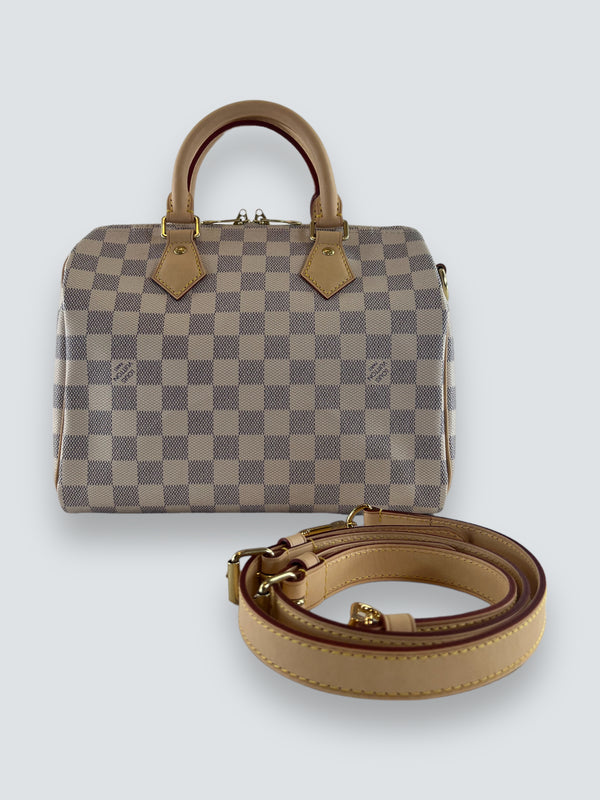 Louis Vuitton Damier Azur Canvas Speedy 25 Bandouliere