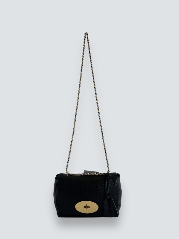 Mulberry Black Leather Small "Lilly" Crossbody