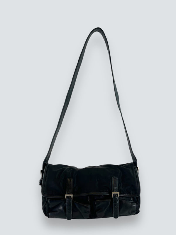 Prada Black Nylon Satchel