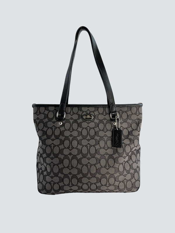 Coach Monogram Canvas Tote