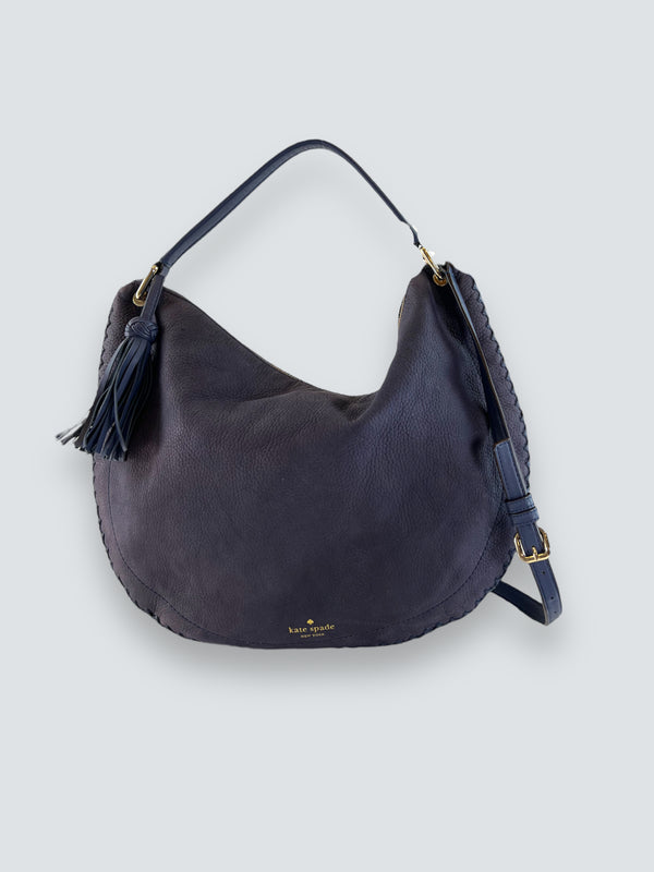 Kate Spade Plum Leather "Caryl" Hobo