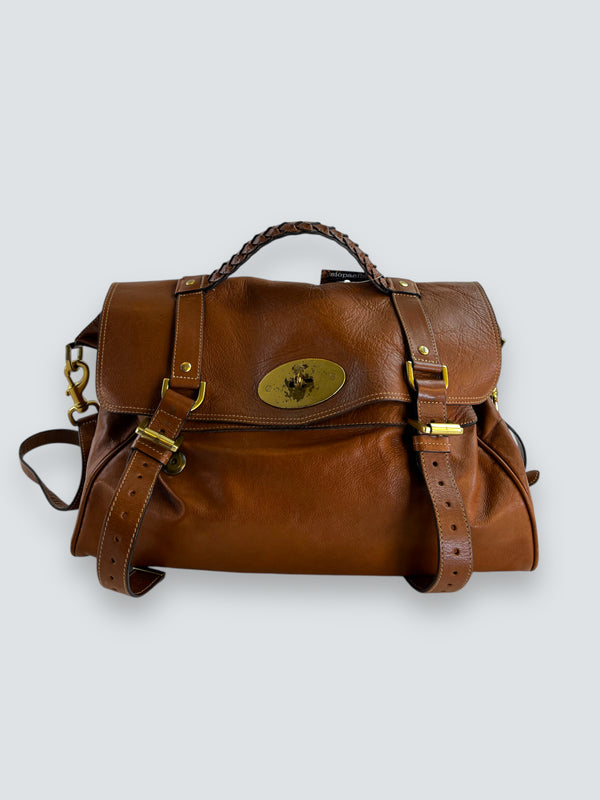 Mulberry Tan Leather “Alexa” Satchel