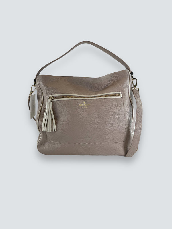 Kate Spade Beige Leather Shoulder Bag